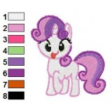 Sweetie Belle Embroidery Design 02